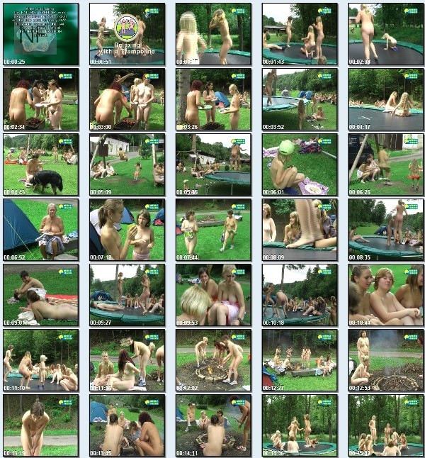 Relaxing with a Trampoline - new family nudism video [720×480 | 01:10:16 | 4.3 GB] (natirist beauty)