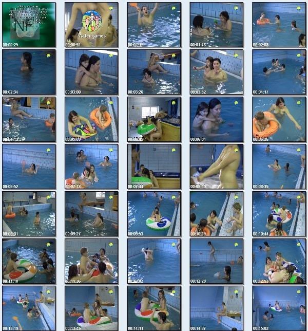 Water Games - new family nudism video in the pool [720×480 | 01:14:29 | 4.3 GB] (natirist beauty)