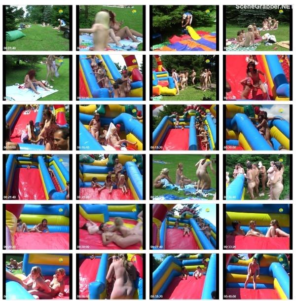 Inflatable Slide - Videos family nudism outdoors in summer [720x480 | 00:55:01 | 1,5 GB] (natirist beauty)