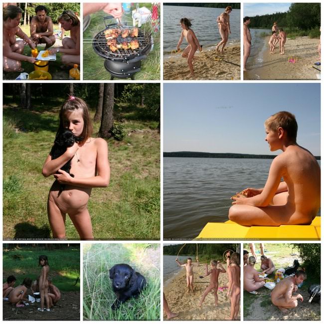 Family nudism photo on nature (natirist beauty)