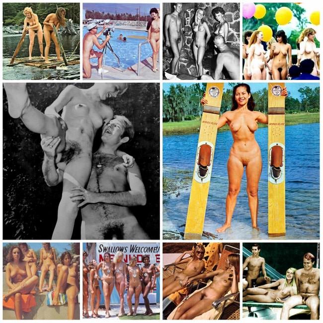 Beautiful nudists from Europe retro photo (natirist beauty)