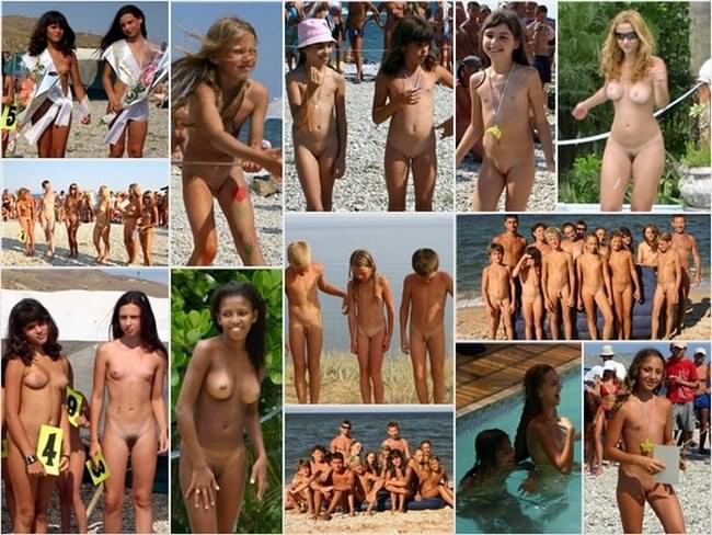 Family archival photograph of nudism (natirist beauty)